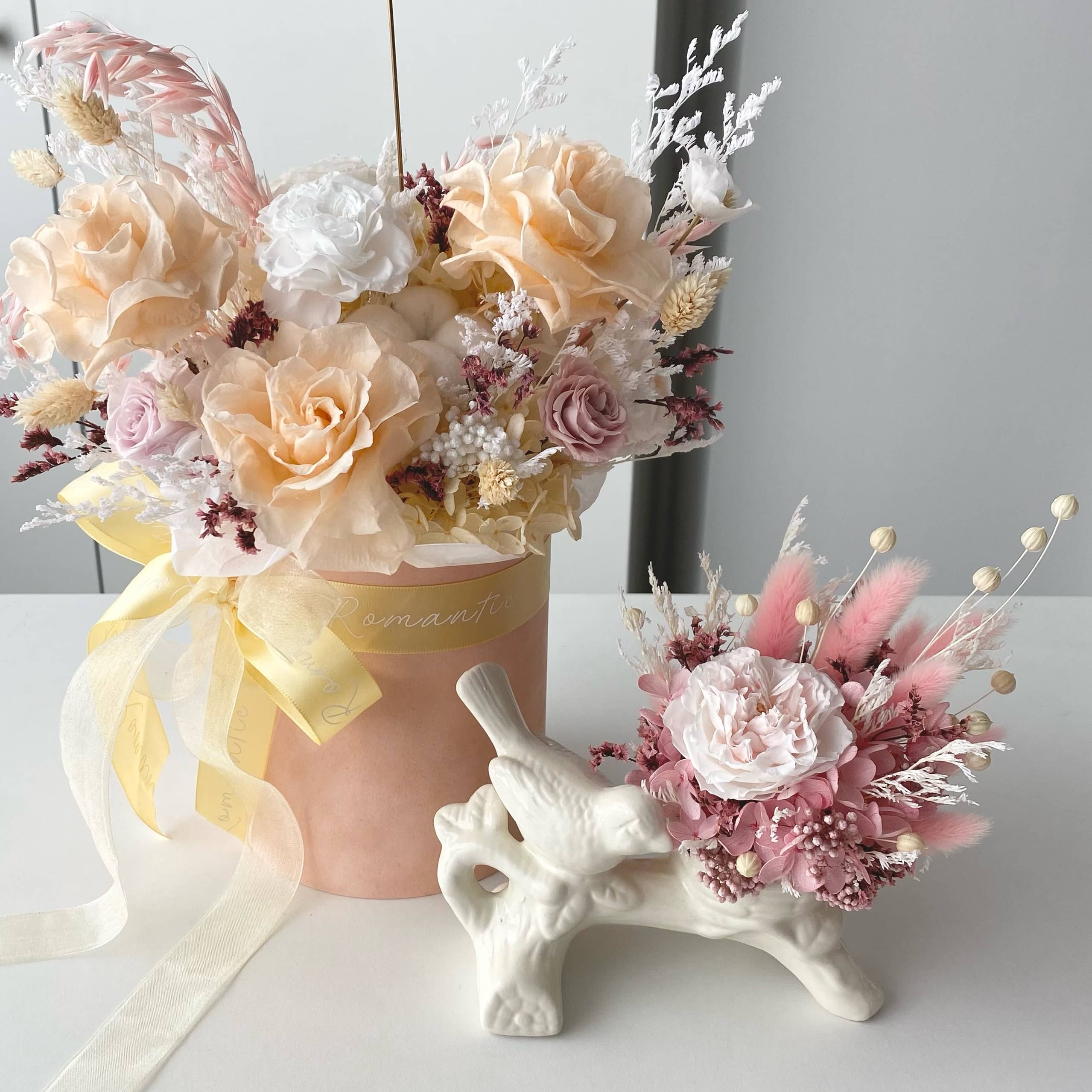 букет в персиковой цветовой гамме